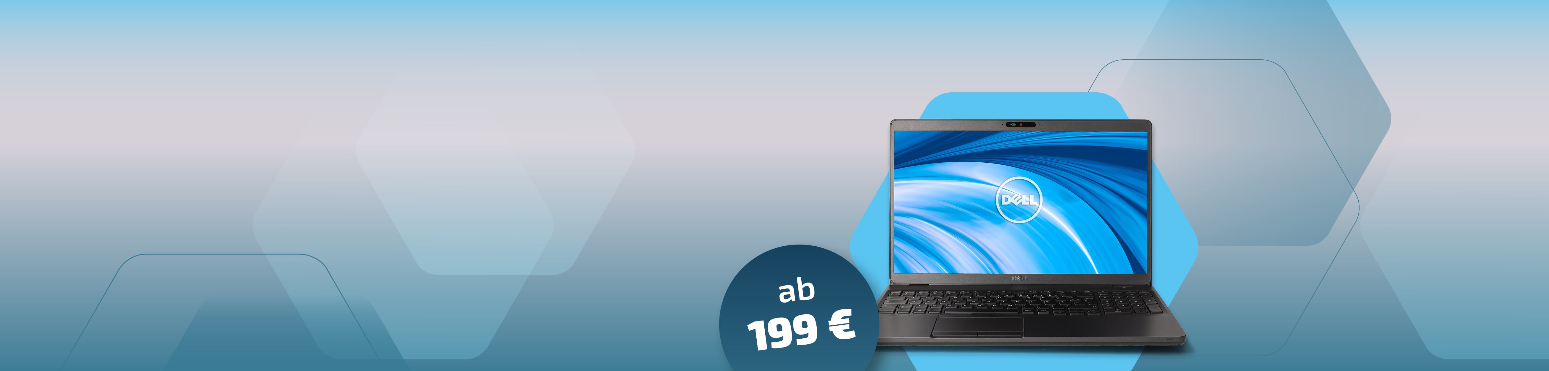 Die Grafik zeigt einen Dell Latitude 5000 Laptop 